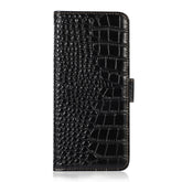 Crocodile Top Layer Cowhide Leather Phone Case